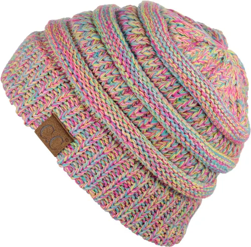 Miniatura 451 de C.C Trendy Warm Chunky Soft Stretch Cable Knit Beanie