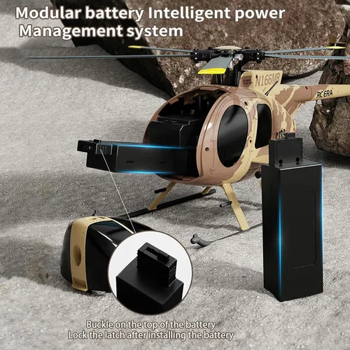 Miniatura 7 de Helicóptero de control remoto C189, 2.4G 6CH UAV 1:28 Motor sin escobillas Helicóptero RC Helicóptero de una sola hoja Flybarless Helicóptero remoto