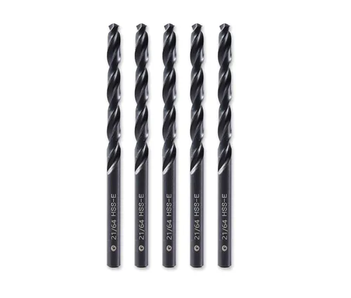 Miniatura 11 de Brocas helicoidales HSS M35 de 13/64 pulgadas, acero de alta velocidad, paquete de 10, adecuadas para aceros, hierro fundido, acero inoxidable
