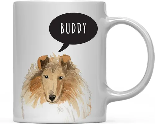 Miniatura 36 de Andaz Press Taza de café personalizada de 11 onzas para perro, Shih Tzu Shorter Haired Up Close, paquete de 1 Shih Tzu pelo más corto personalizado