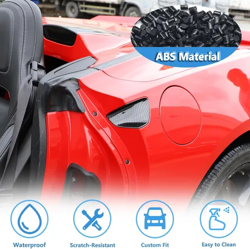 Miniatura 3 de Cubierta exterior de la manija de la puerta, 2 unidades, compatible con Corvette C7 Stingray 2014-2019, cubierta de protección contra arañazos