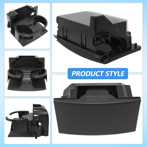 Miniatura 6 de Portavasos para Pathfinder 2005-2012, Xterra 2005-2015, Frontier 2005-2019 REA Reemplazo para caja de consola central de asiento trasero