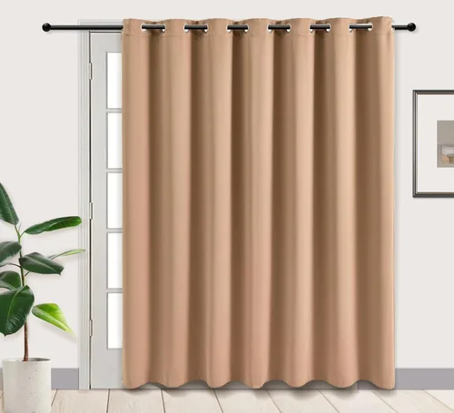 Miniatura 66 de PI Cortinas opacas para dormitorio, tratamiento de ventana con aislamiento térmico de anillo superior, cortinas oscurecedoras de habitación