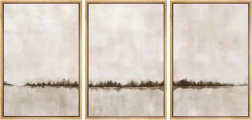 Miniatura 86 de SIGNWIN Lienzo enmarcado para pared, juego de arte tranquilo con reflejo de lago, acuarela, montaña y agua, ilustraciones modernas, arte abstracto
