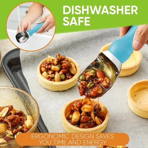 Miniatura 7 de Spring Chef - Cuchara para helado con mango suave, profesional, fuerte y resistente, utensilio de cocina de primera calidad para masa de galletas
