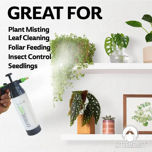 Miniatura 2 de ExtremeMIST Pulverizador de jardín de alto rendimiento, rociador de plantas y botella rociadora definitiva para plantas, pulverizador de bomba
