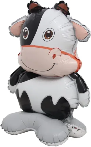 Miniatura 29 de Globos de animales 3D autosostenibles RUIANSI de zorro, koala, león, elefante, panda, vaca, conejo, dinosaurio, triceratops, estegosaurio para baby