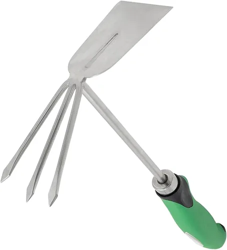 Zenport 15311A - Juego de tenedor y rastrillo para arbustos de acero inoxidable, 12 pulgadas