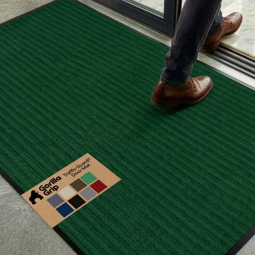 Miniatura 19 de GORILLA GRIP Tapete impermeable para puerta de protección de tráfico, tapetes de entrada resistentes, respaldo fuerte, alfombras comerciales