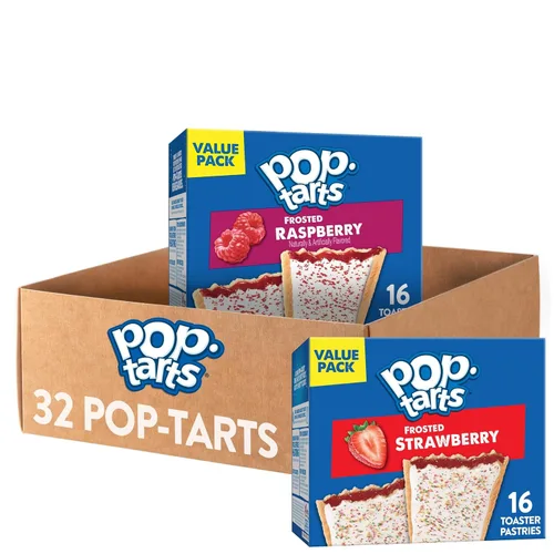 Pop-Tarts - Tostadas, alimentos para el desayuno, bocadillos para niños, paquete de valor, paquete de variedad (32 Pop-Tarts)