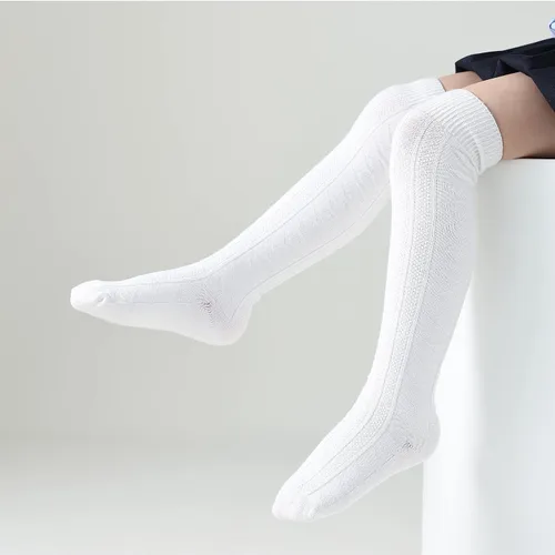 Miniatura 43 de EPEIUS Calcetines altos hasta la rodilla para bebés y niños pequeños (paquete de 3/5)