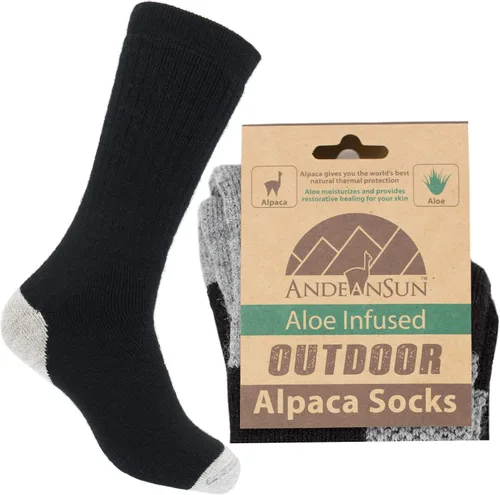 Darn Warm - Calcetines de alpaca antiolor - La mejor solución natural para pies fríos - Perfecto para actividades al aire libre