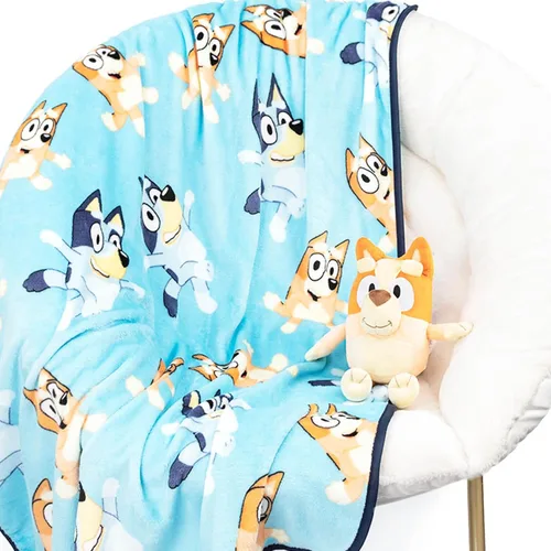 Jay Franco Mini almohada de felpa para niños y juego de manta de viaje de 40 x 50 pulgadas, juego de manta de peluche para niños, súper suave, juego