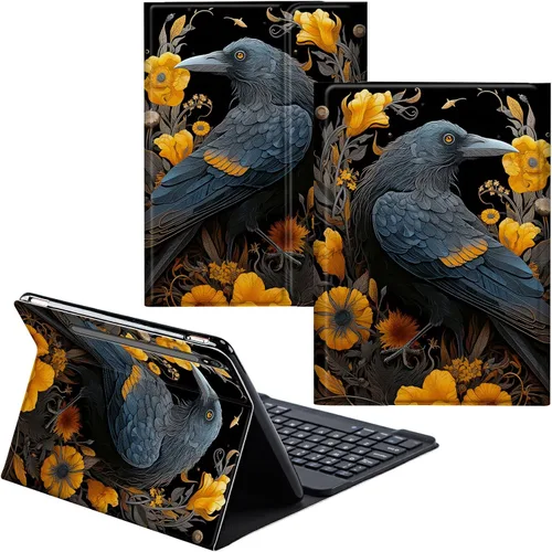 Miniatura 75 de Para Samsung Galaxy Tab S6 Lite Funda 2022/2020 Teclado Inalámbrico Desmontable Y Cubierta De Soporte De Cuero PU Funda Protectora Para Samsung