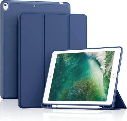 Miniatura 16 de ProCase Funda Inteligente para iPad Air de 10,5" 3ª Generación 2019 / iPad Pro 2017, Funda Delgada con Soporte con Parte Trasera Translúcida Negro