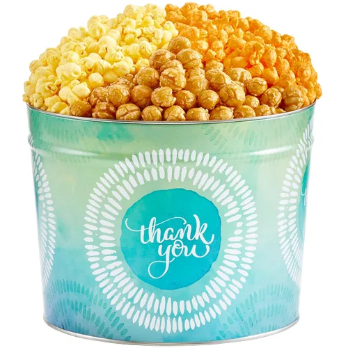 Miniatura 6 de The Popcorn Factory Lata de regalo para palomitas de maíz, retro, 3.5 galones (Cheddar robusto, mantequilla, caramelo)