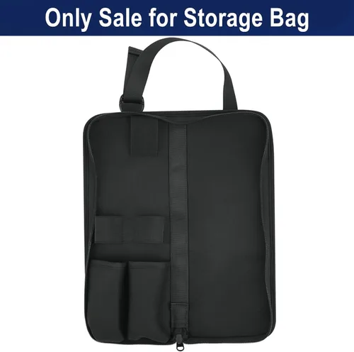 Miniatura 4 de Estuche de micrófono inalámbrico dual, bolsa de almacenamiento portátil, funda de transporte de viaje, funda protectora con asa organizadora