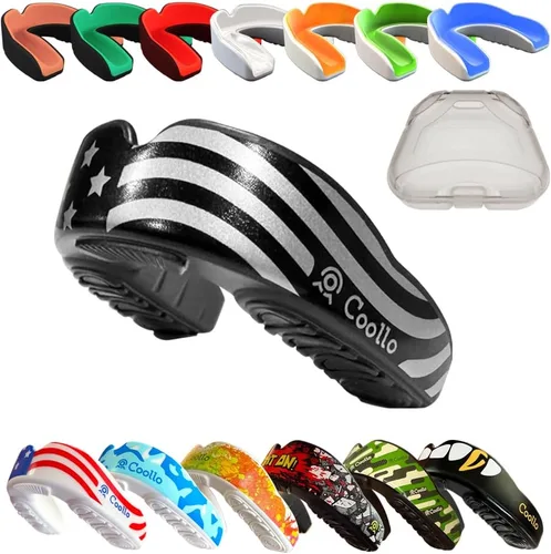 Miniatura 10 de Protector Bucal Hervir y Morder (Jóvenes y Adultos) DA Boquilla Deportiva de Ajuste Personalizado para Fútbol Americano, Hockey, Rugby, Lacrosse