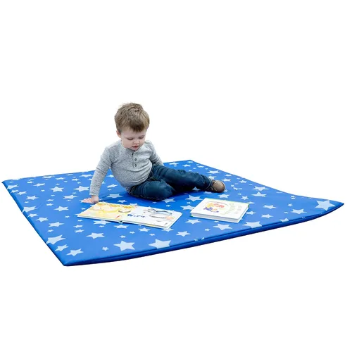 Miniatura 2 de Children's Factory Tapete de actividades de noche estrellada, alfombrillas de juego de espuma para bebés, sala de juegos de bebés, guardería, Azul