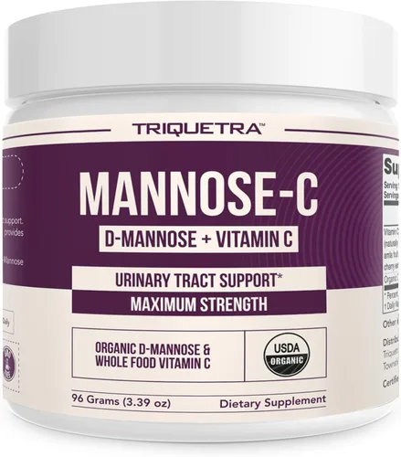 Miniatura 9 de Mannose-C - D-manosa orgánica + vitamina C de alimentos integrales, suplemento natural de apoyo para las infecciones urinarias para enjuagar