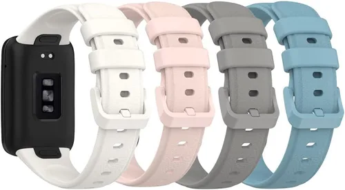 Miniatura 3 de Senter Correa de silicona suave de liberación rápida para reloj inteligente Huawei Band 7 Pro 4 unidades-g