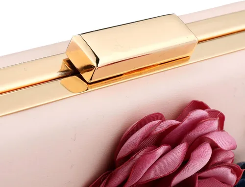 Miniatura 6 de Bolso de noche floral para mujer, bolso de mano de noche de flores, elegante bolso de banquete para mujer, fiesta, boda, banquete