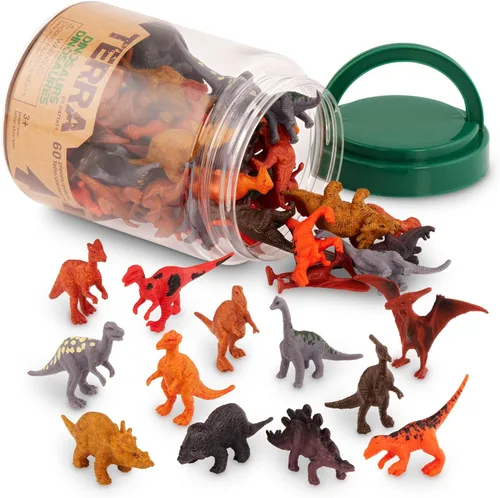 Miniatura 9 de Terra by Battat – Tubo de juguete de 60 piezas de insectos y bichos – Mini figuras de animales de plástico para niños – Hormigas, escorpiones