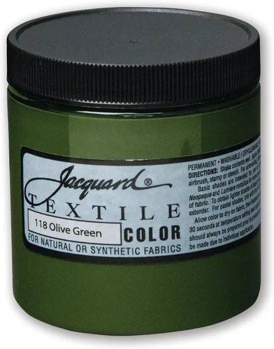 Miniatura 23 de Jacquard Pintura Textil 8 Oz Negro