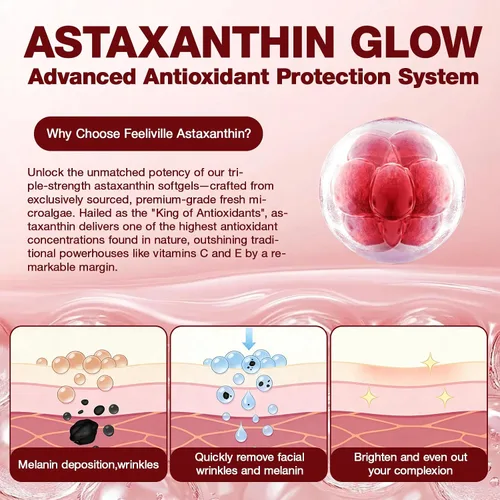 Miniatura 4 de Astaxantina 12 mg, 150 cápsulas blandas – Suministro para 5 meses, suplementos de astaxantina procedentes de microalgas frescas, sin OMG, sin