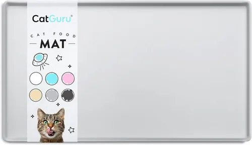 Miniatura 15 de CatGuru Tapete de Comida para Gatos, Tapetes de Alimentación Pequeños y Grandes, Mantel Individual de Silicona 100% Impermeable para Mascotas
