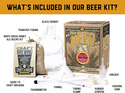 Miniatura 3 de Craft A Brew - White House Honey Ale - Kit de elaboración de cerveza - Haz tu propia cerveza artesanal - Equipo completo y suministros - Kit