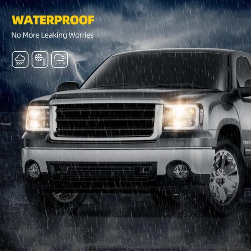 Miniatura 5 de DWVO Conjunto de faros LED DRL Compatible con GMC Sierra 1500 2007-2013/GMC Sierra 2500 HD 2007-2014/Sierra 3500 HD