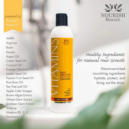 Miniatura 2 de Acondicionador para pérdida del cabello VITAMINS de Nourish Beaute, resultados potentes con bicapil patentado, suministro para 2+ meses