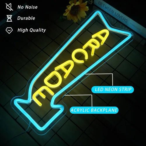 Miniatura 3 de Letrero de neón de arcade, luz LED, regulable, luces de juego para decoración de pared, alimentadas por USB, letrero de neón gaming para salas