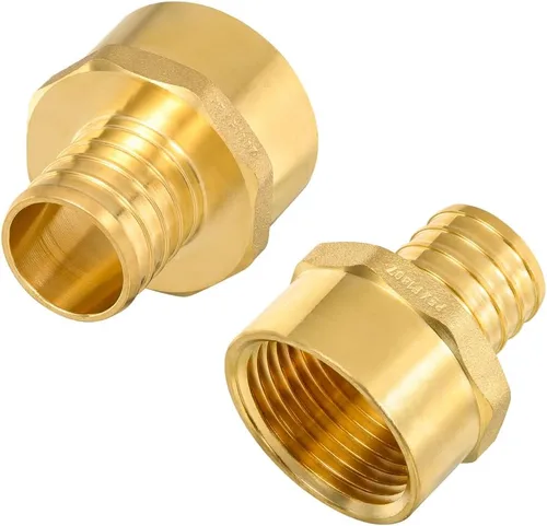 Miniatura 12 de Paquete de 2 adaptadores hembra Pex X 1 pulgada FIP de 1 pulgada, tubo Pex de 1 pulgada a rosca hembra NPT de 1 pulgada, puerto completo, sin plomo
