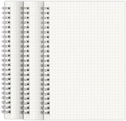 Miniatura 8 de SHININGSOUL - Cuaderno de espiral de papel cuadriculado de 8.5 x 11 pulgadas, cuaderno de papel cuadriculado A4 grueso de 110 GSM, cuaderno de tapa