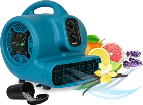 Miniatura 3 de XPOWER P-450NT Freshen Aire 1/3 HP Mover de aire perfumado con ionizador, temporizador y cuentas de ambientador (brisa fresca, 8 onzas)