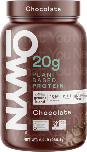 OWYN Only What You Need Polvo de Proteína Libre de Lácteos con 20g de Proteína, Probióticos, Superalimentos, Verduras, Guisante, Chía y Mezcla de