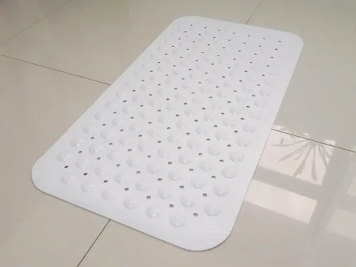 Miniatura 8 de Tapete antideslizante para bañera con ventosa y orificios de drenaje, tapete de baño para bañera, tapete de baño para bañera
