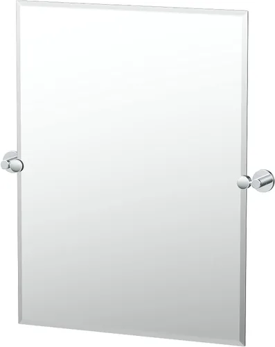 Miniatura 13 de Gatco 4719MXSM Bleu Espejo rectangular sin marco, 24 H, negro mate/montado en la pared, espejo rectangular biselado inclinable para baño