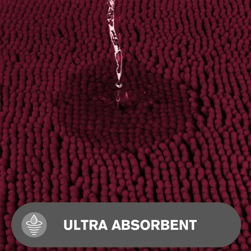 Miniatura 178 de Alfombra de baño pequeña de 12 x 18 pulgadas, lavable y absorbente, antideslizante, alfombra de baño de felpilla gruesa y suave para baño, ducha
