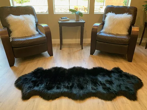 Miniatura 12 de LAMBZY Alfombra de pelo de oveja sintética, hipoalergénica, súper suave, sedosa para sala de estar, habitación de los niños, sofá