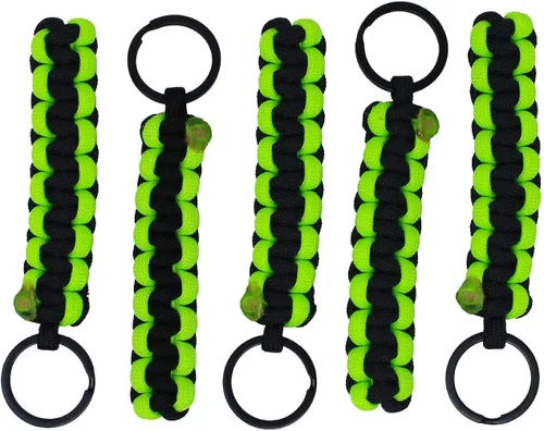Miniatura 8 de BubbasGarageTv - Asas reversibles de Paracord para Jeep Wrangler - Verde lima y negro - Elige tus pares