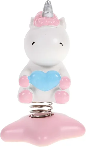 Miniatura 9 de Amosfun Bobbleheads Shaking Head - Figura de juguete para decoración de coche, color rosa