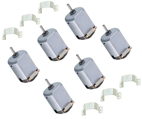 California JOS Paquete de 6 mini motores eléctricos DC 1.5-3V 15000RPM 130 para control remoto de bricolaje, motor, STEM y varios experimentos con 6
