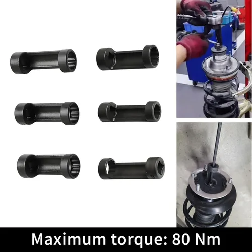 Miniatura 4 de Tuerca de puntal 0.630 in 0.709 in 0.748 in 0.827 in 0.866 in 0.945 in con 12 puntos 1/2 "Drive Suspensión Strut Spreader Socket 8pc herramienta