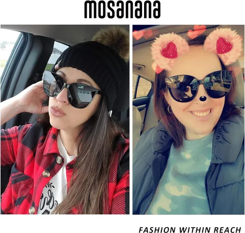 Miniatura 2 de mosanana Gafas de sol de ojo de gato de moda para mujer estilo de gran tamaño MS51802