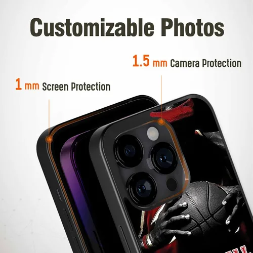 Miniatura 3 de Fundas de silicona de baloncesto para iPhone 11 12 13 14 Pro Max Plus Mini Xr Xs, Samsung Note 7 8 9 10 20 Ultra Plus, Moto Edge 20 Pro LITE, Pixel