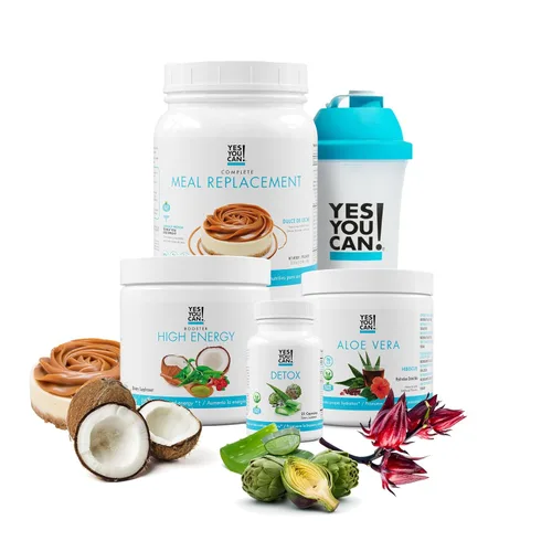 Miniatura 15 de Yes You Can! Kit Detox Plus (galletas y crema de reemplazo de carne, hibisco de aloe vera) - Polvo completo de reemplazo de comidas, refuerzo