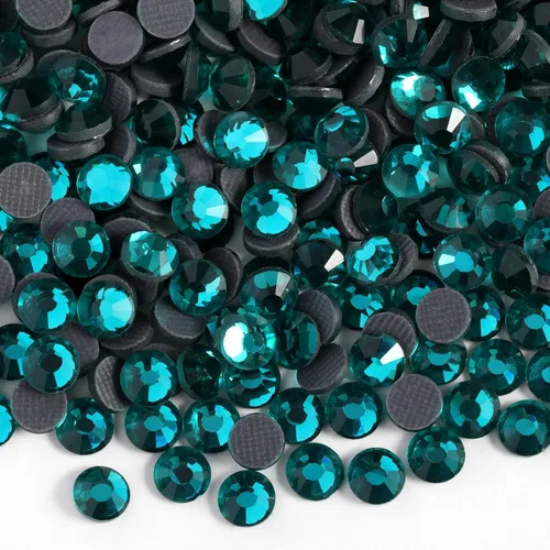 Miniatura 23 de 6000 diamantes de imitación termoadhesivos a granel, diamantes de imitación azules para ropa de manualidades, cristales termoadhesivos para Zafiro